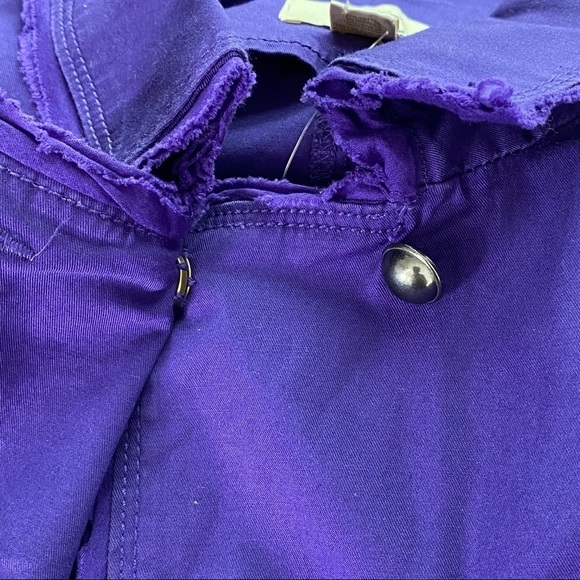 LOFT Purple Military Jacket - Picture 6 of 9